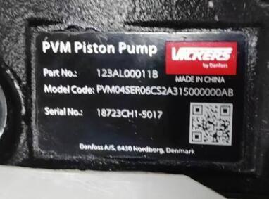 Vickers by Danfoss PVM045 Series 123AL00011B PVM045ER06CS2A315000000AB Variable Displacement Piston Pump